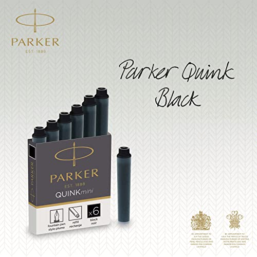 Parker cartouches d'encre pour stylo plume | courtes | encre QUINK | lot de 6 - vue 7