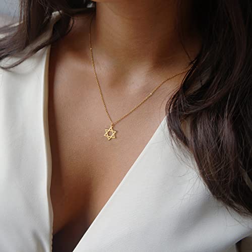 ASCOMY Dainty Gold Pendant Necklace 14k Gold Plated Delicate Tiny Love Heart Star CZ Leaf Pendant Necklace Simple Necklaces Everyday Jewelry for Women3