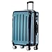 BEIBYE Hartschalen Koffer Trolley Rollkoffer Reisekoffer 4 Zwillingsrollen Polycabonat (Pale Green, 66cm - 70L)