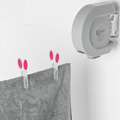 Corde à linge rétractable robuste et résistante de 15 mètres Kleeneze - 9