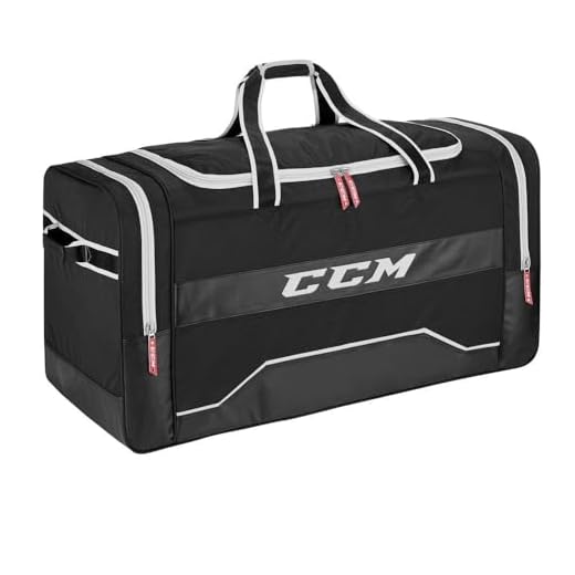CCM 350 Deluxe Player Hockey Bag, Black (37" L x 19" H x 16.5" W)