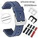 Silicone Strap Soft Sport Watchband 22mm 24mm 26mm Rubber Waterproof Women Men Replacement Bracelet Band Watch Accessories
