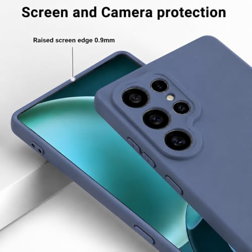 Image of Back Cover Compatible with Samsung Galaxy S26 Ultra 5G | Full Camera Protection | Premium Liquid Silicon Case | Flexible Bumper Case for Samsung Galaxy S26 Ultra 5G (Blue)