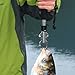EXCBIOZ Metal Steel Fishes Lip Grippers with Scale Fish Grabber Clip Fish Controller Clamps Professional Fishing Control Tool
