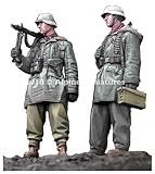 Alpine Miniature 1/35 WWII German Waffen-SS MG41 Machine Gun Team Kharkiv Set AM35258