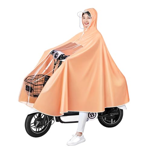 Electric Scooter Rain Poncho for Adults, Reusable Full Body PVC Raincoat with Universal Fit, Thin Portable Design for E-Scooters3