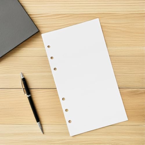 MUSISALY 50 Blatt Nachfüllbare Sticker Release Paper Seiten Doppelseitig Blanko Nachfüllpapier für Ringbuch Sammelalbum Wiederverwendbare Aufkleber Aufbewahrung für Sticker-organizer