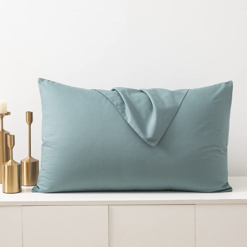 Funda de Almohada Funda de Almohada de algodón con Grapas largas Funda de Almohada Blanca y Negra Funda de Almohada para el hogar 1pc / 2pcs-Rosa, 50x90cm 2pcs