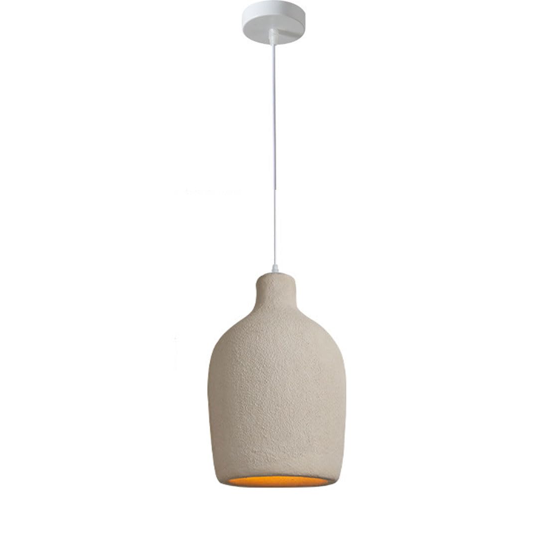 Lustre créatif en ciment au design minéral unique pour sublimer votre intérieur moderne