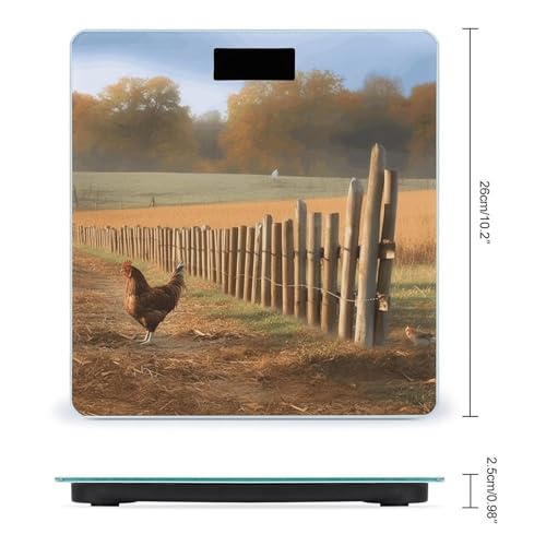 Báscula digital FekiLoot para baño con vidrio templado miniatura 2