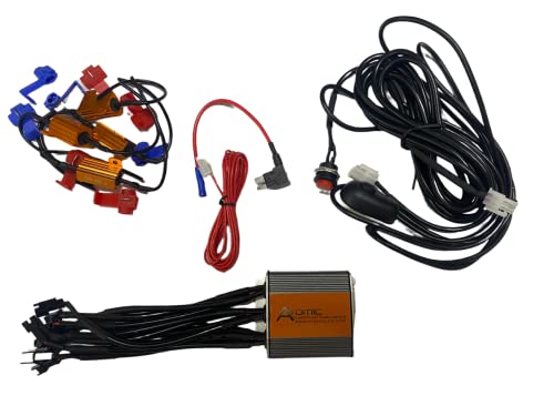 Atomic Led Game Changer Strobe Light Warning Kit Plug And Play (No Drilling, No Cutting Wires) (2017-2022 Ford Super Duty Pickups And 2016-2022 Ford F150) #TOP2