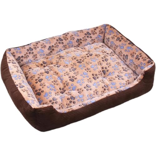 Vlwm ペット用ベッド クッション マット 犬 猫 室内 愛犬 小型犬 中型犬 大型犬 犬小屋 秋冬 ベッド 冬暖かい犬用ベッド テディプードル ゴールデンレトリバー 小型中型大型犬用ペットベッド 厚手犬用ベッド 猫用ベッド (A)