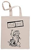 Top Qualität Riot Grrrl Einkaufstasche Beige Shopping Bag Beige