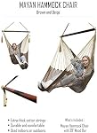 Hammock Universe Mayan Hammock Hanging Chair – Easy to Use – Comfortable Cotton Fabric (Holds up to 250 pounds) Yucatan’s Favourite