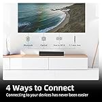 Sound Bars for TV 16-inch, Cinematic TV Sound Bar with Impactful Bass, Bluetooth Soundbar for TV with Remote Control, Wall Mountable TV Speakers Sound Bar Work with Traditional or Smart TV - Image 3