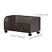 Llazsybz Rolling Cart with Wheels Bookshelf Under Desk Mobile Organizer for Office Kids Room, Single Layer