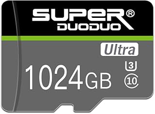 1TB Micro SD Card 1TB Micro SD Memory Card Class 10 TF Card 1TB High Speed Mini SD Card with SD Card Adapter for Android Smart-Phone,Camera,PC