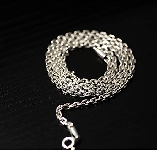 Collier argent KnSam avec chaîne câble 3mm de 45 à 65cm - 3