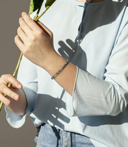 CASDAN Natural Crystal Beaded Bracelet for Women Natural Stone Adjustable Braided Rope Bracelets Spiritual Bracelet Inspirational Jewelry Gifts4