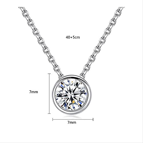 Chaîne de clavicule 925 et collier zircon AAA pour ornement de cou - 5