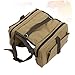 Garneck Pet Dog Backpack Adjustable Outdoor Rucksack for Travel Hiking Camping Breathable Canvas Carrier Pockets for Snacks and Essentials Khaki