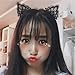 Ferenu 2PCS Black Lace Cat Ear Headband & Collar for Women's Fashion, Hair Accessories, Party Gift, Hairband, Headwear, Cosplay, Fancy Dress