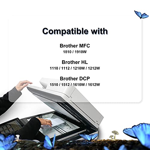 LOSMANN Compatible Toner Cartridge Replacement for Brother TN1050 TN-1050 for Brother DCP-1610W DCP-1510 HL-1210W MFC-1810 HL-1212W HL-1112 HL-1110 MFC-1910W DCP-1612W DCP-1512 (Black,2-Pack) - Image 2