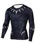 Cosfunmax Superhero Shirt Compression Sports Shirt Runing Fitness Gym Men's Long Sleeve Base Layer...
