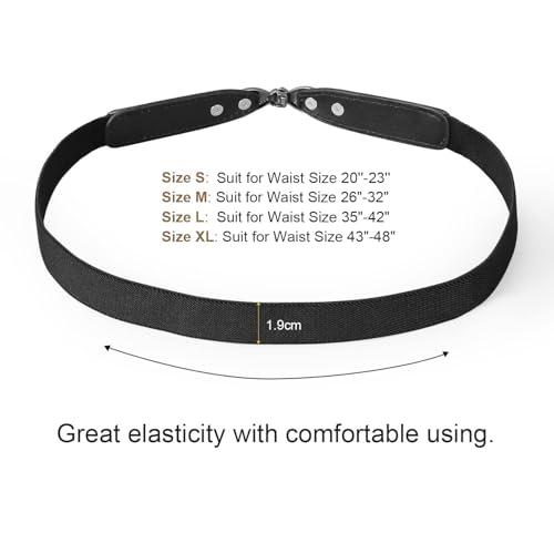 JASGOOD Women Skinny Elastic Stretch Belt for Dresses Retro Ladies Waist Vintage Thin Belt3
