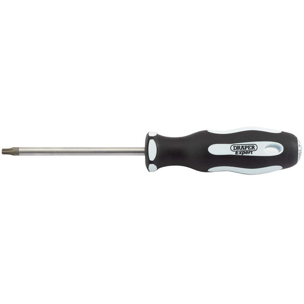 Draper Blue 35141 Tx-Star T15 Expert Security Screwdriver With Soft Grip, 100Mm