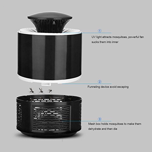 Lampada antizanzare Lampada antizanzare Lampada USB UV Anti zanzara Lampada antizanzara elettrica Casa LED Bug Zapper Lampada antizanzare Lampada Trappola per Insetti Colore Casuale