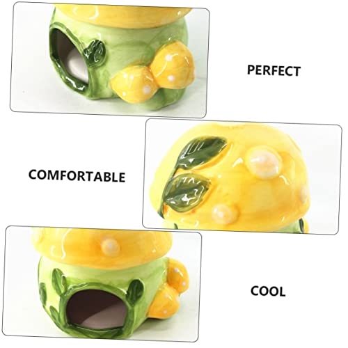 Balacoo 1 Peça Pequena Guiné Caverna Esconderijo Hamster Gerbil Acessórios Criativos Cerâmica Para P