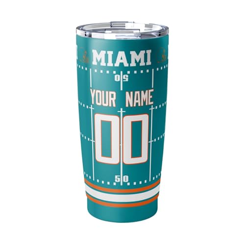 Image of ANTKING Miami Tumbler 20 oz Travel Coffee Cup for Men Women Boy Custom Name Number Gifts