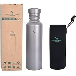 iBasingo 750ml Botella De Titanio Al Aire Libre Cantina De Agua A Prueba De Fugas Bebida para Acampar Escalada Viajes Ciclismo Correr Ti1507I