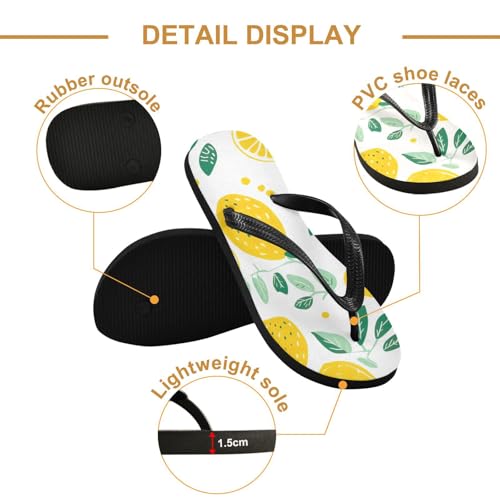 Women Beach Summer Casual Flip Flop Lemon SummerQuick Dry Sandals Slipper for Men 214B27332