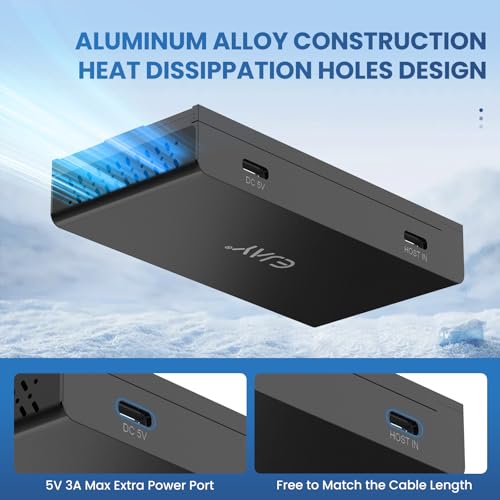 Hub USB 3.0 magnétique 4 ports transfert haute vitesse PC portable - 6