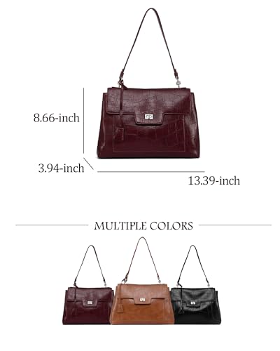 Image of NEWBELLA Small Shoulder Bags for Women - Trendy Underarm Purse & Crossbody Handbag for Daily Commute & Evening