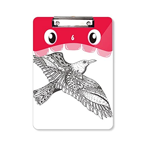 Dossier à tête plate A4 oiseau féroce peinture flying loyal pour notes