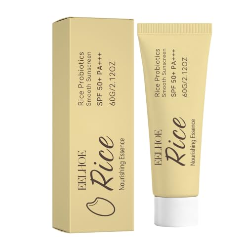 Protector Solar de Arroz,Crema Solar Facial 50,Korean Sunscreen,SPF 50+