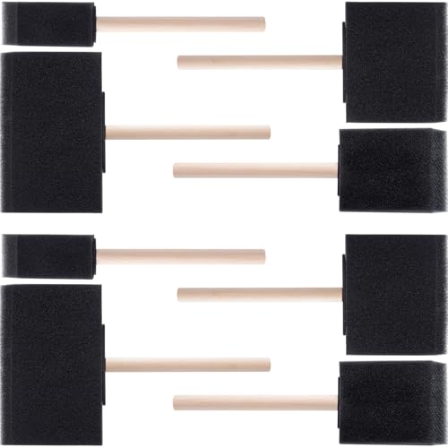 CustomyLife Schaumstoffpinsel, 8 Stück, 4 Größen