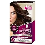 Schwarzkopf Keratin Color Permanent Hair Color, 4.6 Intense Cocoa, 1 Application – Salon Inspired Permanent Hair Dye, for up to 80% Less Breakage vs Untreated Hair and up to 100% Gray Coverage