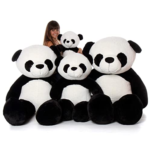 Image of 5 Feet White& Black Panda Giant Teddy Bear Soft,Plush,Cuddly Stuffed Animal for Kids, Birthdays, Anniversaries, Valentine's Day,Special Occasions Large Huggable (5 Feet Panda)