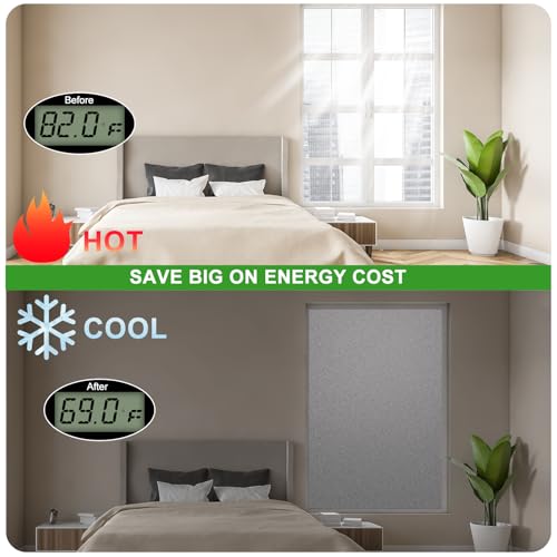 Image of Reflective Insulation Sheet, Window Insulation for Winter, Aluminum Foil Cotton Layer for Keep Warm, 59 inch(W) x 99 inchWindow Insulation Kit