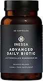 Integratori Probiotici Inessa Wellness | Lactobacillus Rhamnosus GG, Batterio Probiotico più Studiato tra i Lactobacilli | Per Rafforzare la Flora Batterica Intestinale | 60 Capsule per 2 Mesi | Vegan