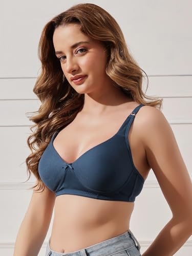 Image of Clovia Cotton Blend Women's Non-Padded Bra