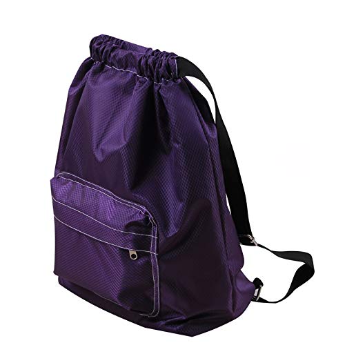 E-Bestar - Mochila Impermeable para Gimnasio, Deportes, Piscina, Playa, Equipamiento, Morado