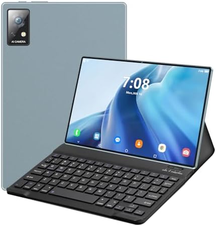 3 em 1 Tablet com Capa/Teclado/Mouse, 10.1 Polegada 1920x1200 Tela ...