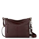 The Sak Womens Alameda Crossbody in Leather, Mahogany, One Size US