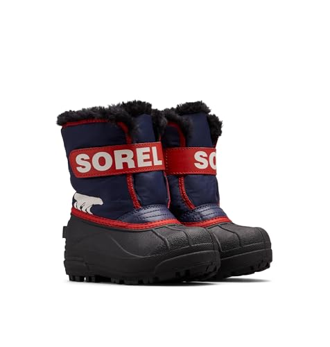 Sorel Snow Commander Boot, Botas de invierno, Unisex niños, Nocturnal Sail Red Toddler Collection 2024, 27 EU