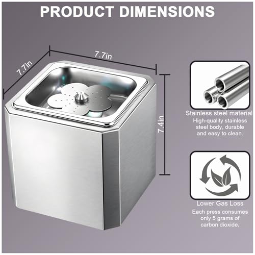Abbattitore di Vetro Commerciale, Raffreddatore Rapido 6s da Banco, Macchina per Bicchieri di Ghiaccio in Acciaio Inox con Luci al Neon, per Cocktail e Birra